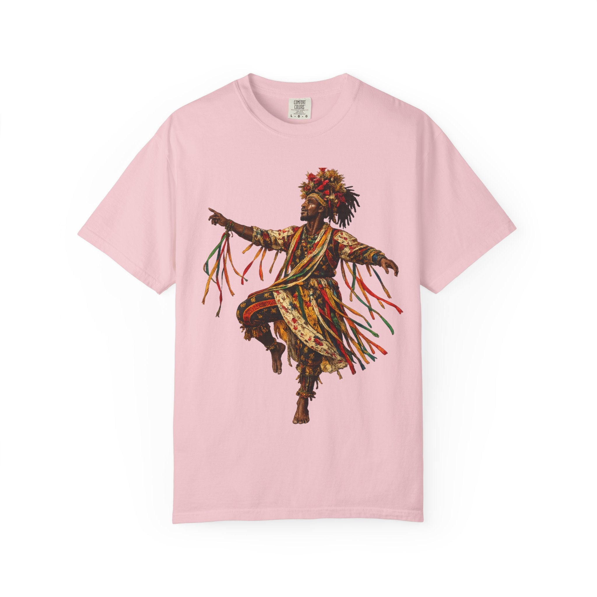 Dancer Graphic T-Shirt — "Deyoh Heritage" Garinagu Cultural Tee