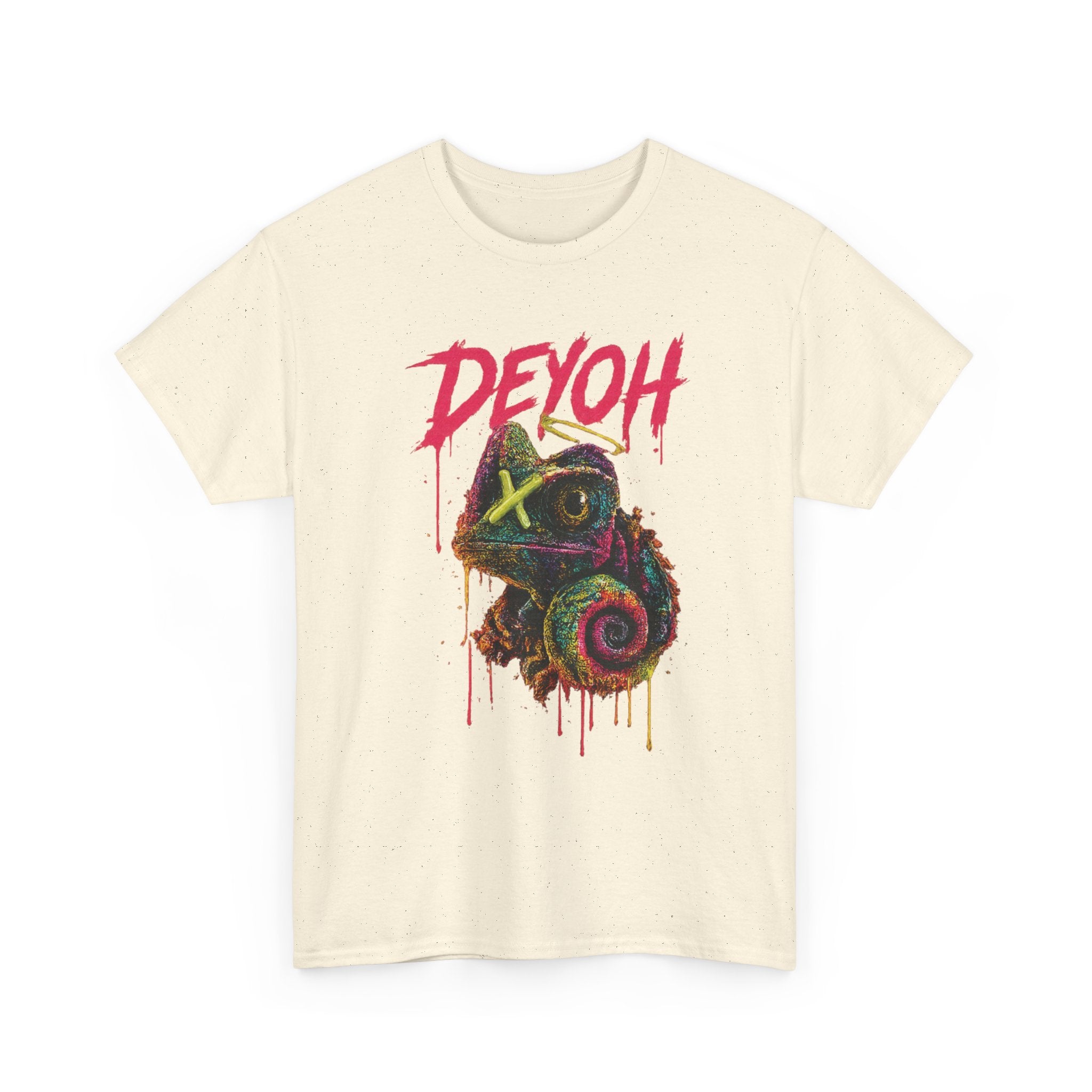 Chameleon Graffiti Tee — DEYOH Streetwear Graphic T-Shirt