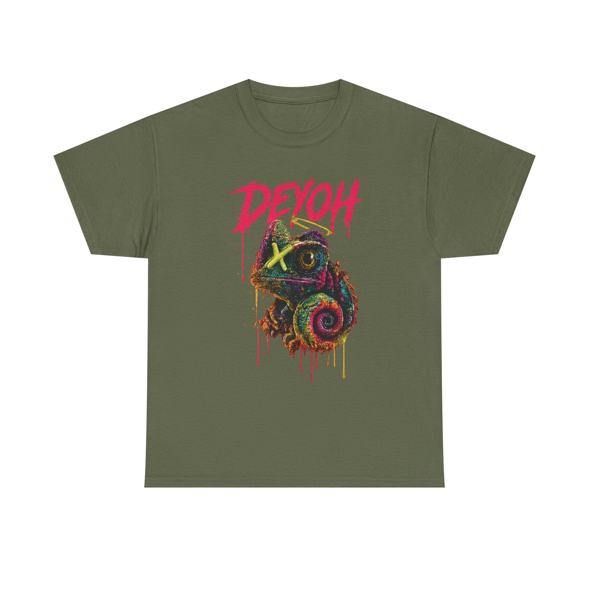 Chameleon Graffiti Tee — DEYOH Streetwear Graphic T-Shirt