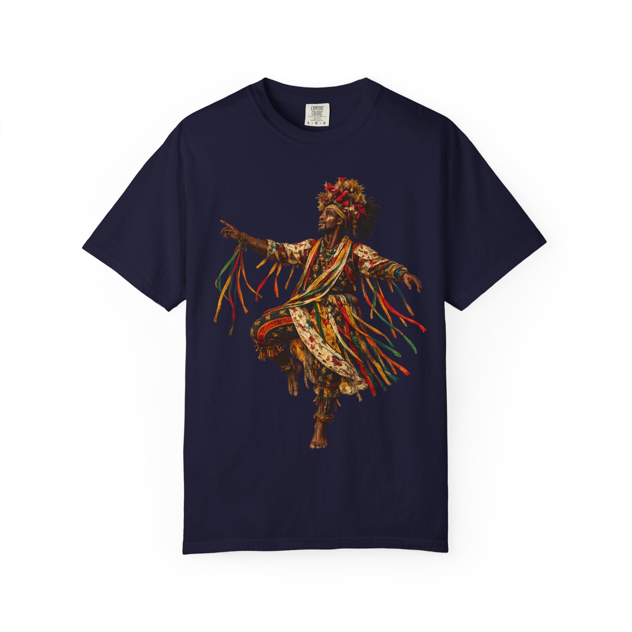 Dancer Graphic T-Shirt — "Deyoh Heritage" Garinagu Cultural Tee
