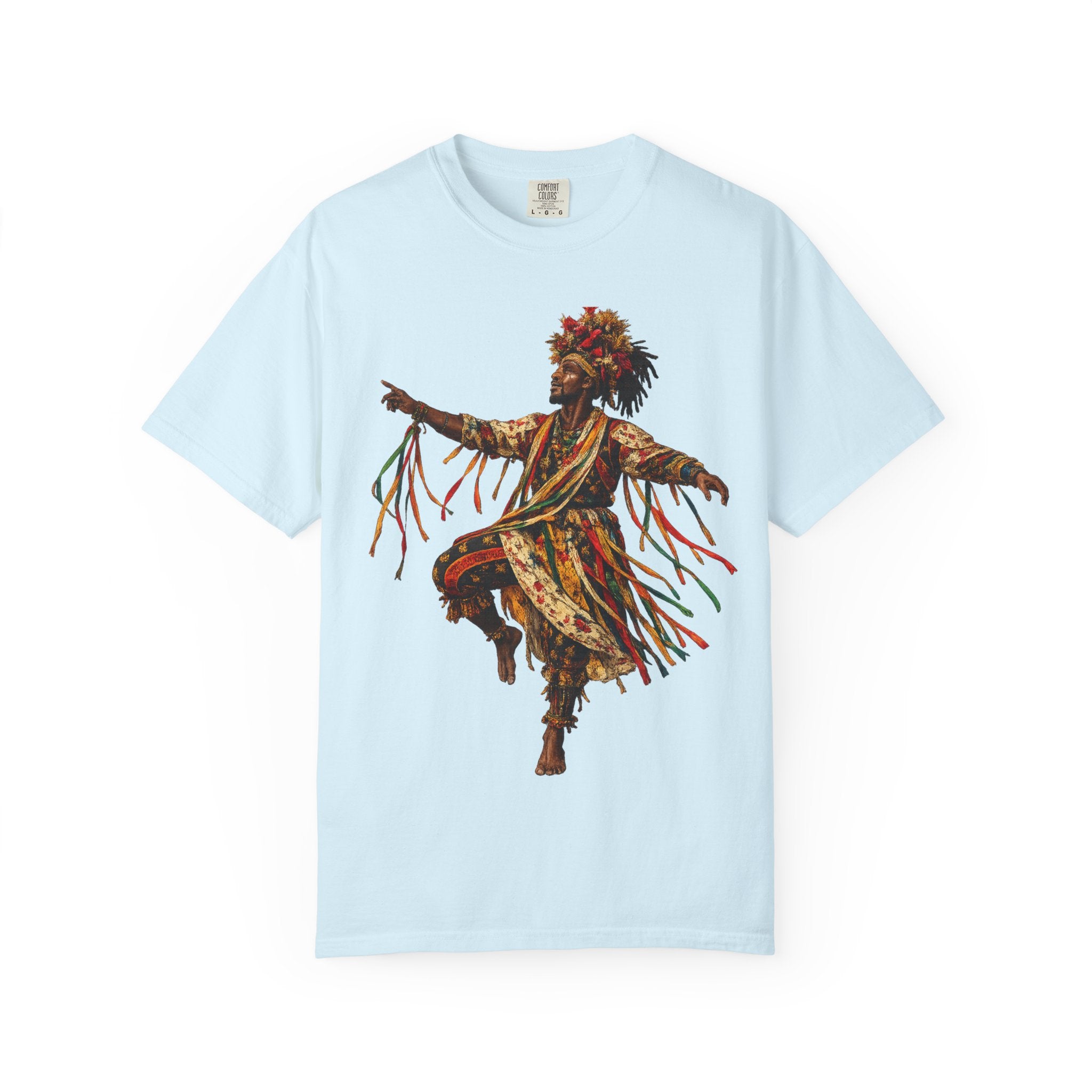 Dancer Graphic T-Shirt — "Deyoh Heritage" Garinagu Cultural Tee