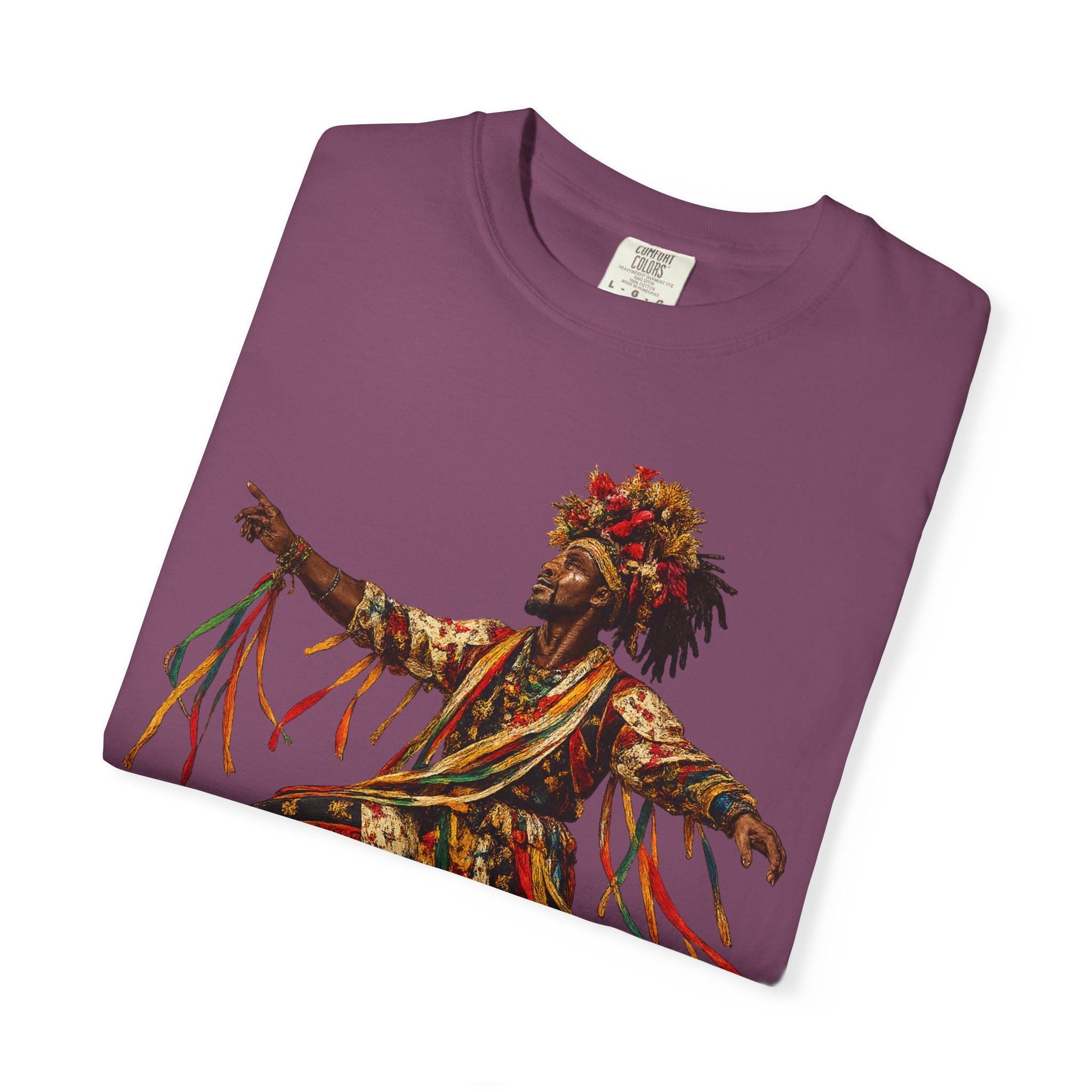Dancer Graphic T-Shirt — "Deyoh Heritage" Garinagu Cultural Tee