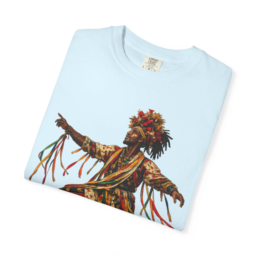 Dancer Graphic T-Shirt — "Deyoh Heritage" Garinagu Cultural Tee