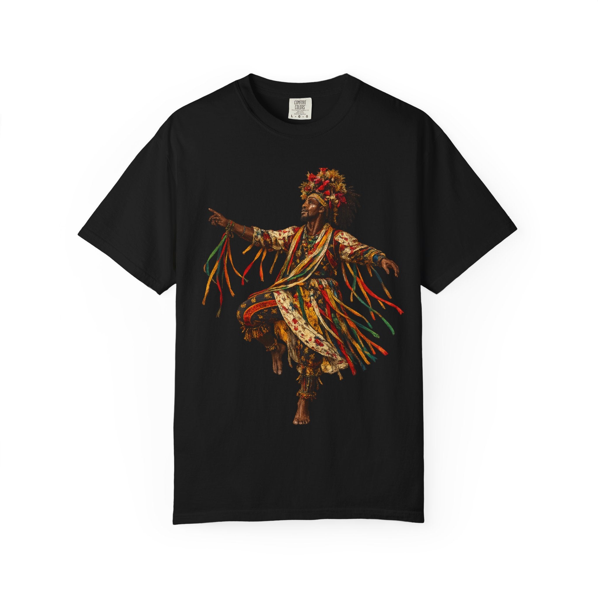 Dancer Graphic T-Shirt — "Deyoh Heritage" Garinagu Cultural Tee