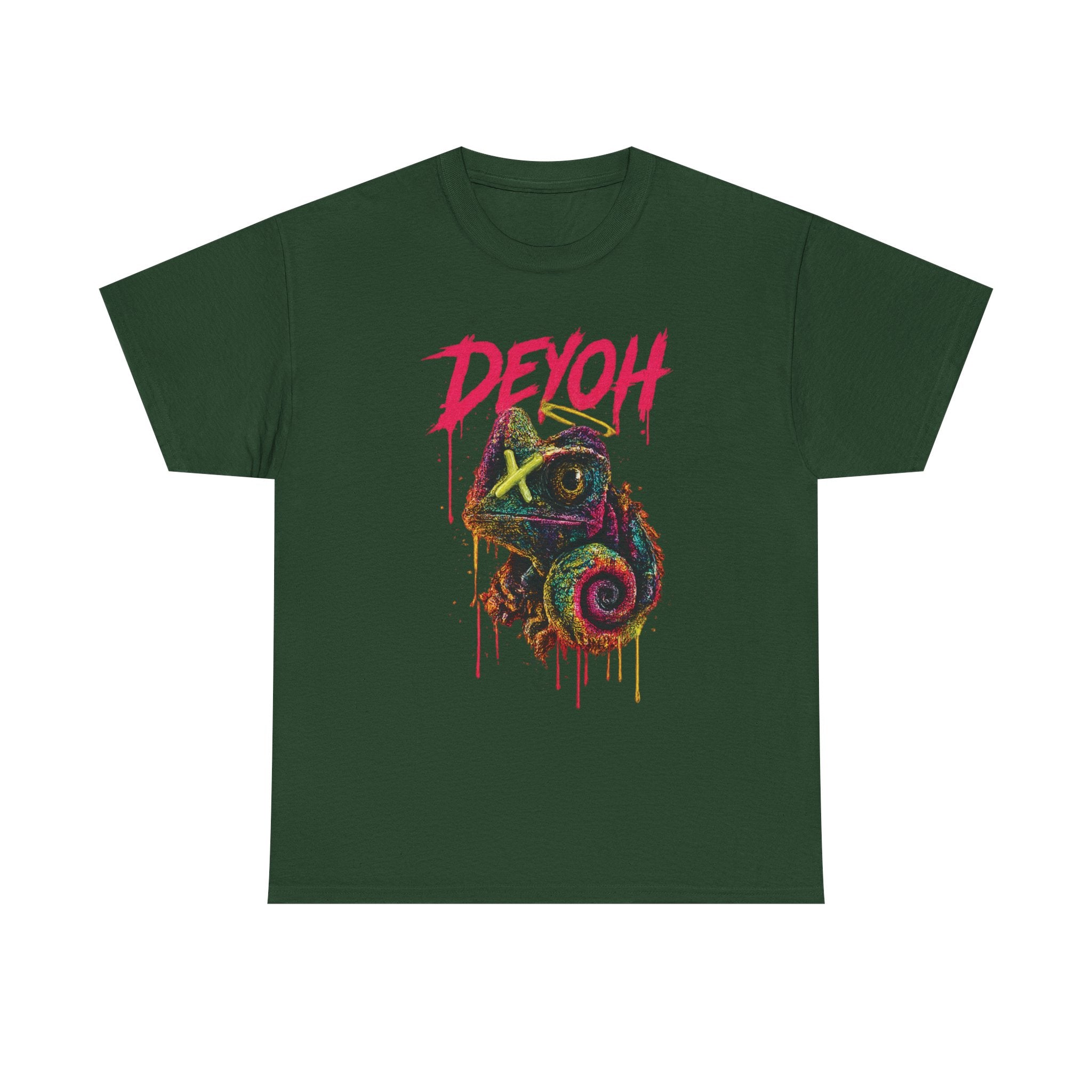 Chameleon Graffiti Tee — DEYOH Streetwear Graphic T-Shirt