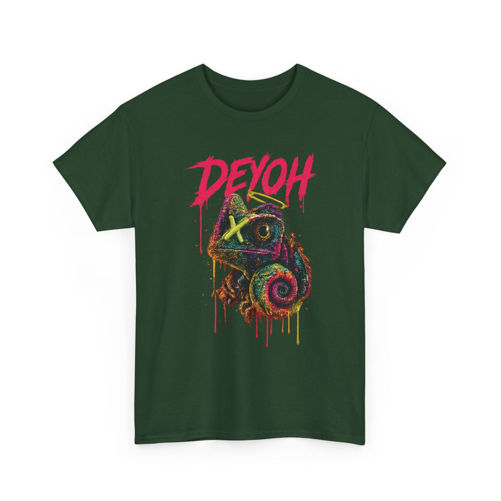 Chameleon Graffiti Tee — DEYOH Streetwear Graphic T-Shirt