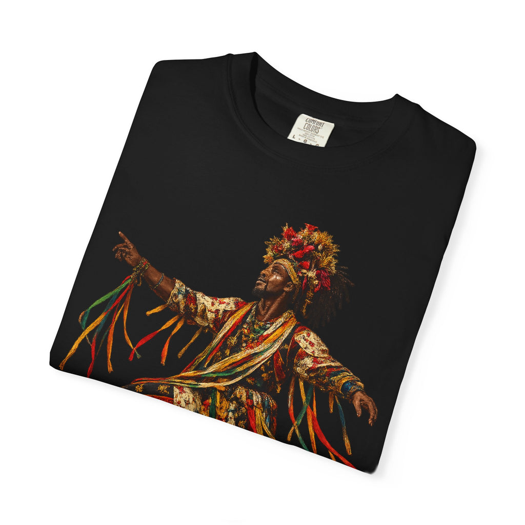 Dancer Graphic T-Shirt — "Deyoh Heritage" Garinagu Cultural Tee