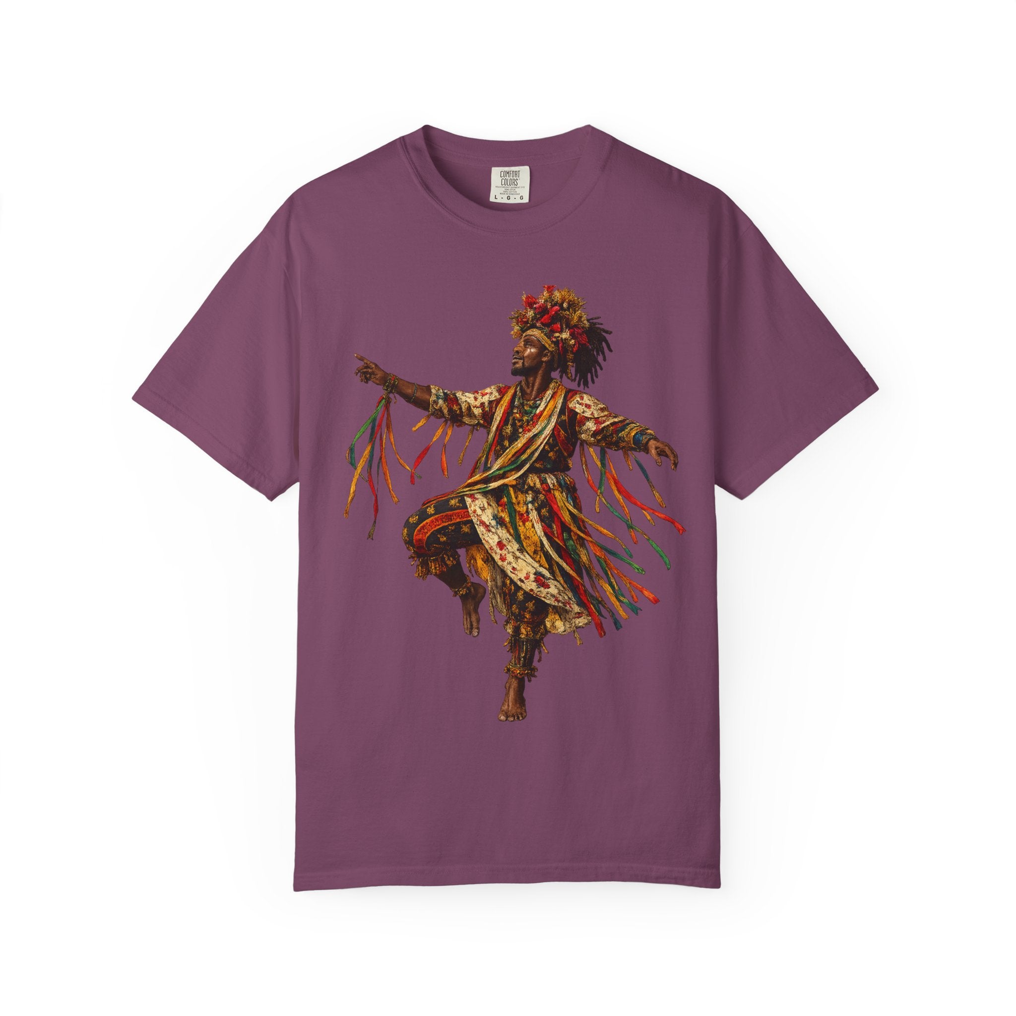 Dancer Graphic T-Shirt — "Deyoh Heritage" Garinagu Cultural Tee