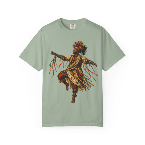 Dancer Graphic T-Shirt — "Deyoh Heritage" Garinagu Cultural Tee