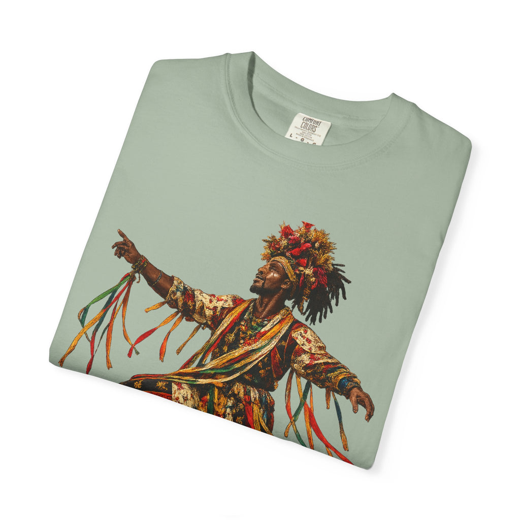 Dancer Graphic T-Shirt — "Deyoh Heritage" Garinagu Cultural Tee