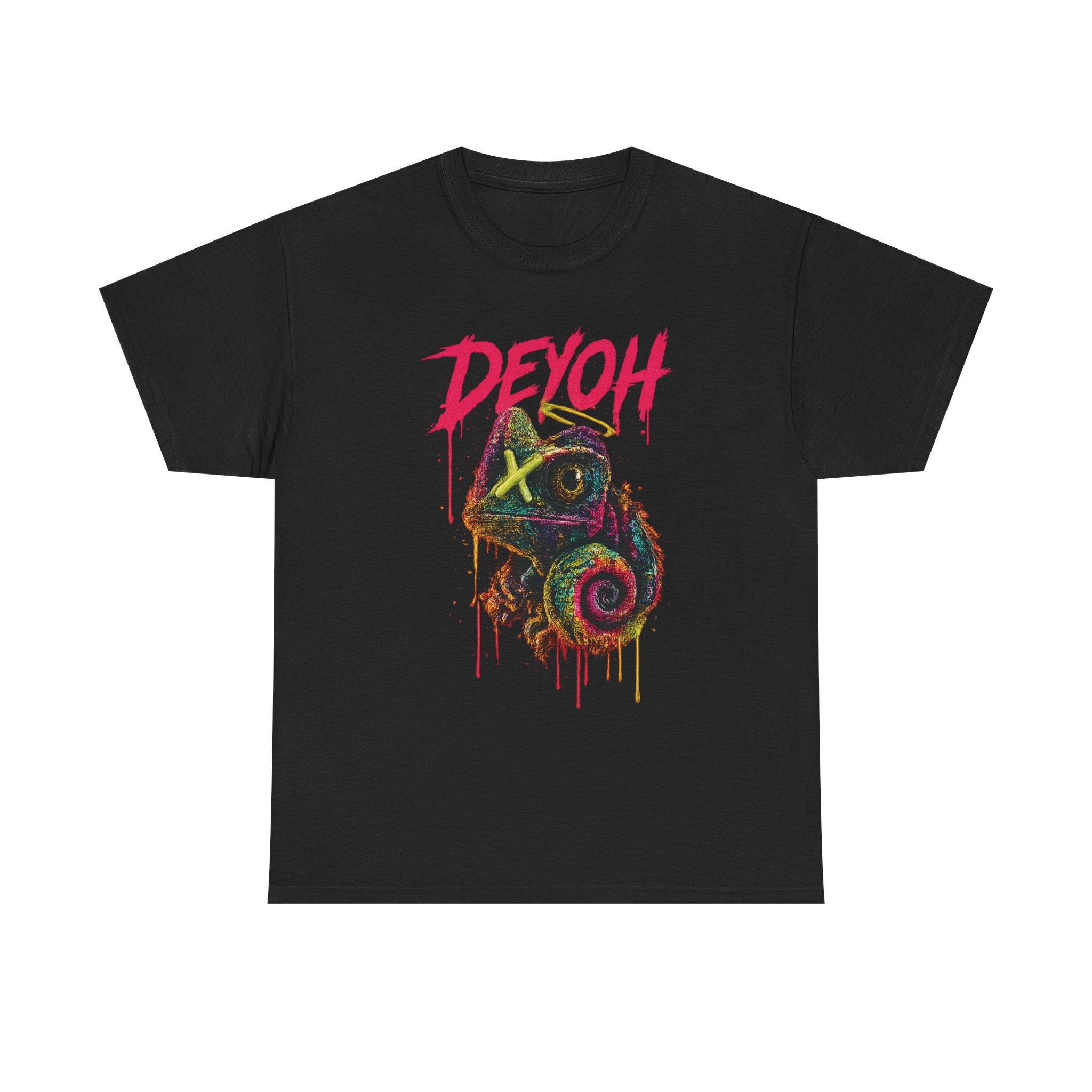 Chameleon Graffiti Tee — DEYOH Streetwear Graphic T-Shirt