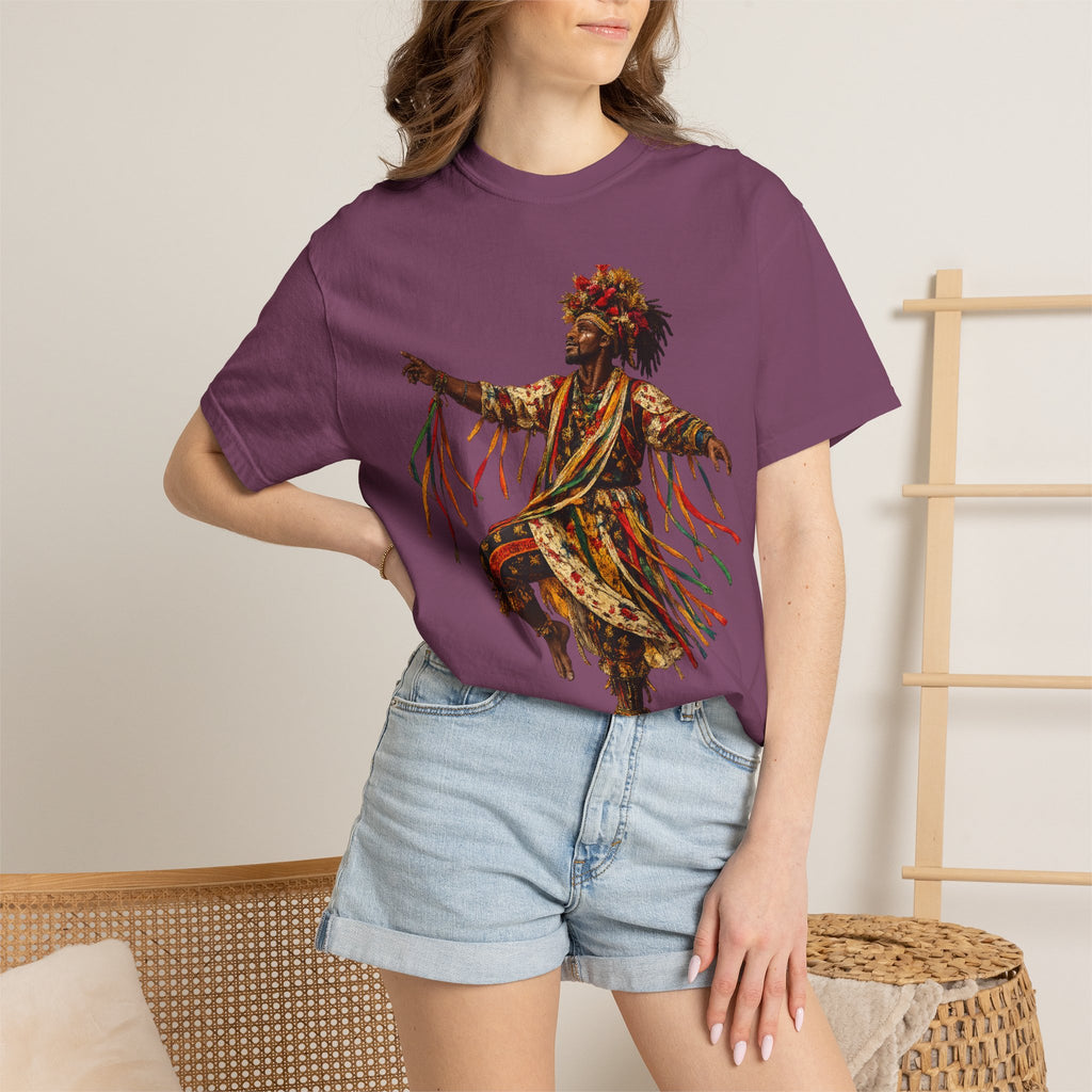 Dancer Graphic T-Shirt — "Deyoh Heritage" Garinagu Cultural Tee