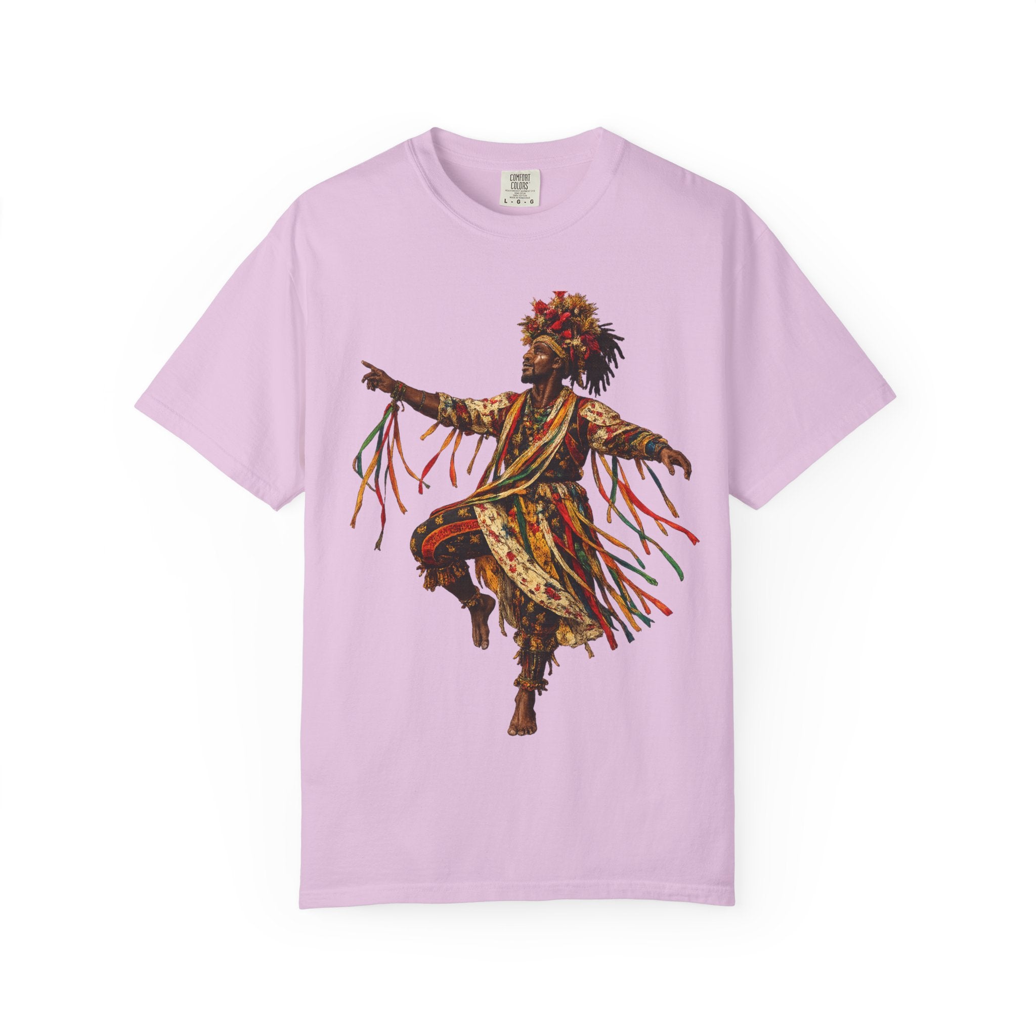 Dancer Graphic T-Shirt — "Deyoh Heritage" Garinagu Cultural Tee
