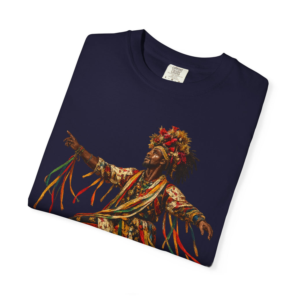 Dancer Graphic T-Shirt — "Deyoh Heritage" Garinagu Cultural Tee