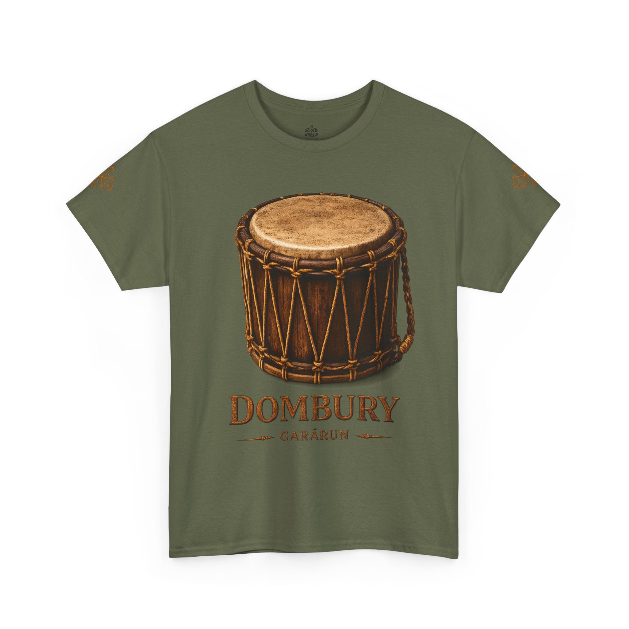 Drum Heritage T-Shirt — "Dombury" Traditional Gararun Design