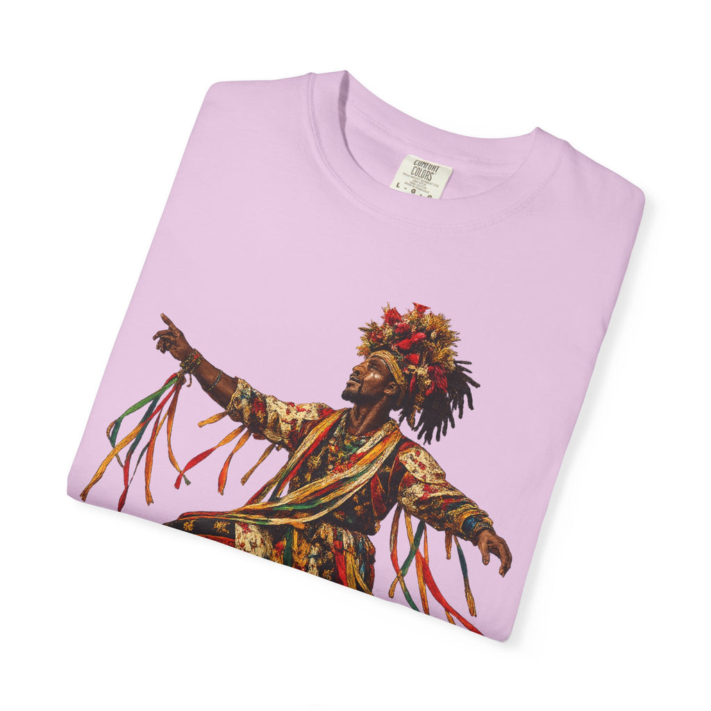Dancer Graphic T-Shirt — "Deyoh Heritage" Garinagu Cultural Tee
