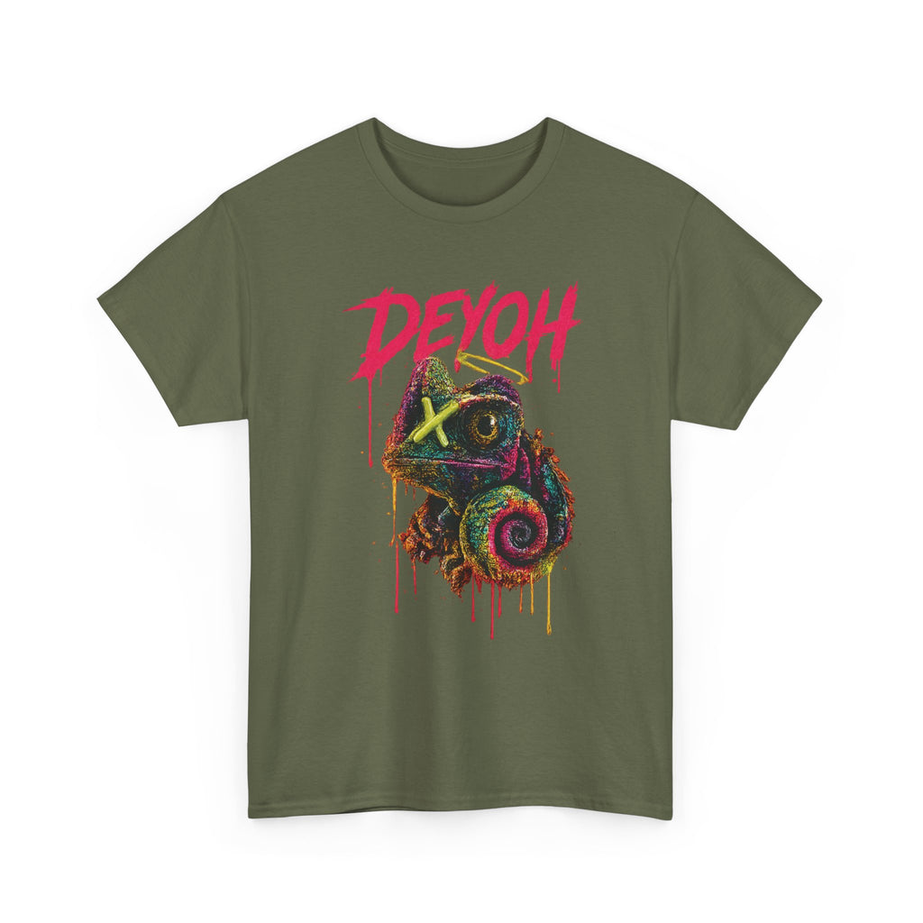 Chameleon Graffiti Tee — DEYOH Streetwear Graphic T-Shirt