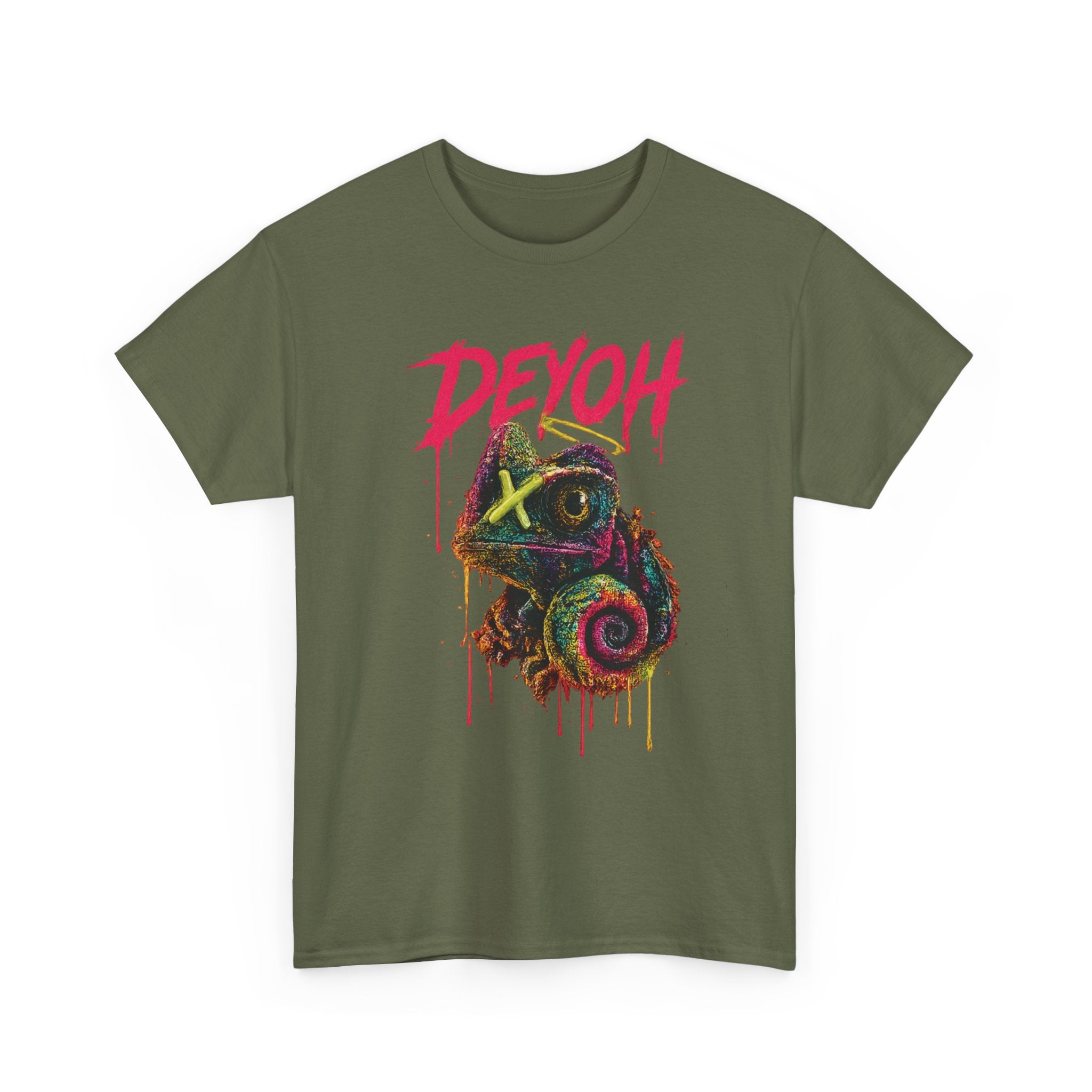 Chameleon Graffiti Tee — DEYOH Streetwear Graphic T-Shirt