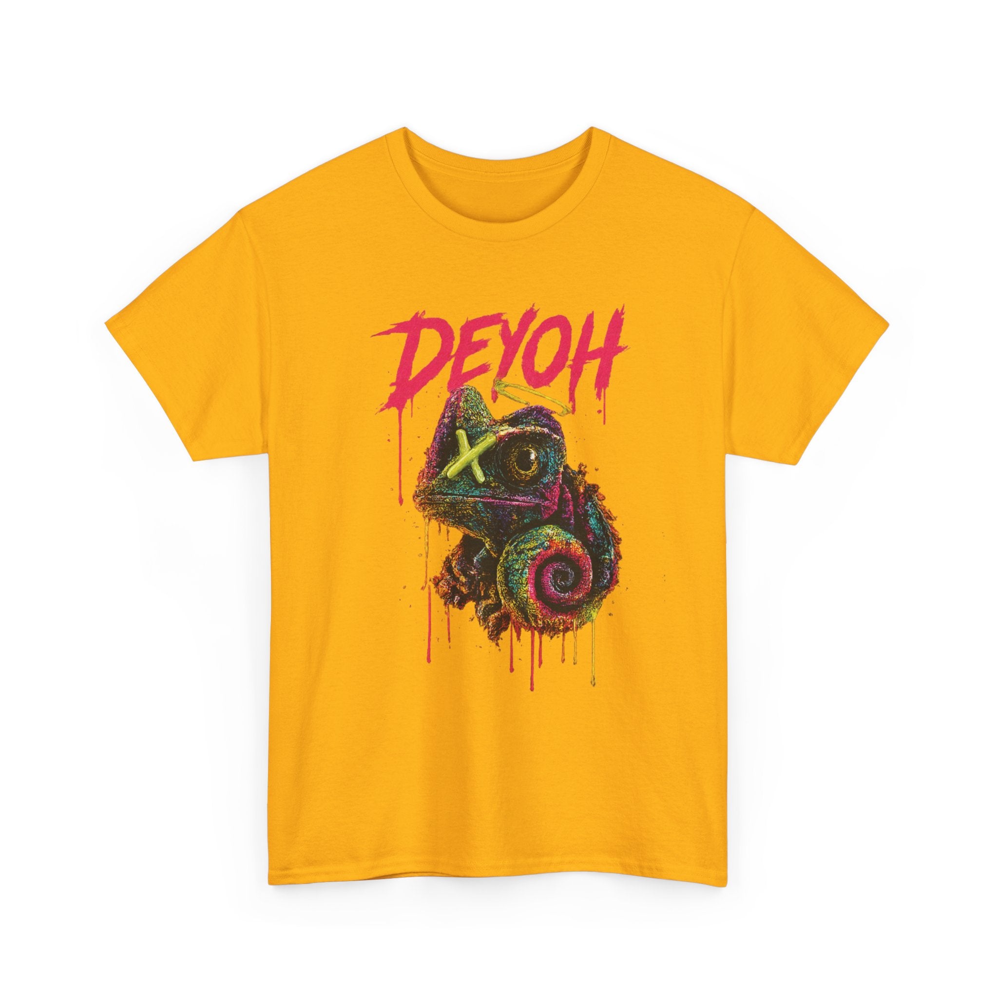 Chameleon Graffiti Tee — DEYOH Streetwear Graphic T-Shirt