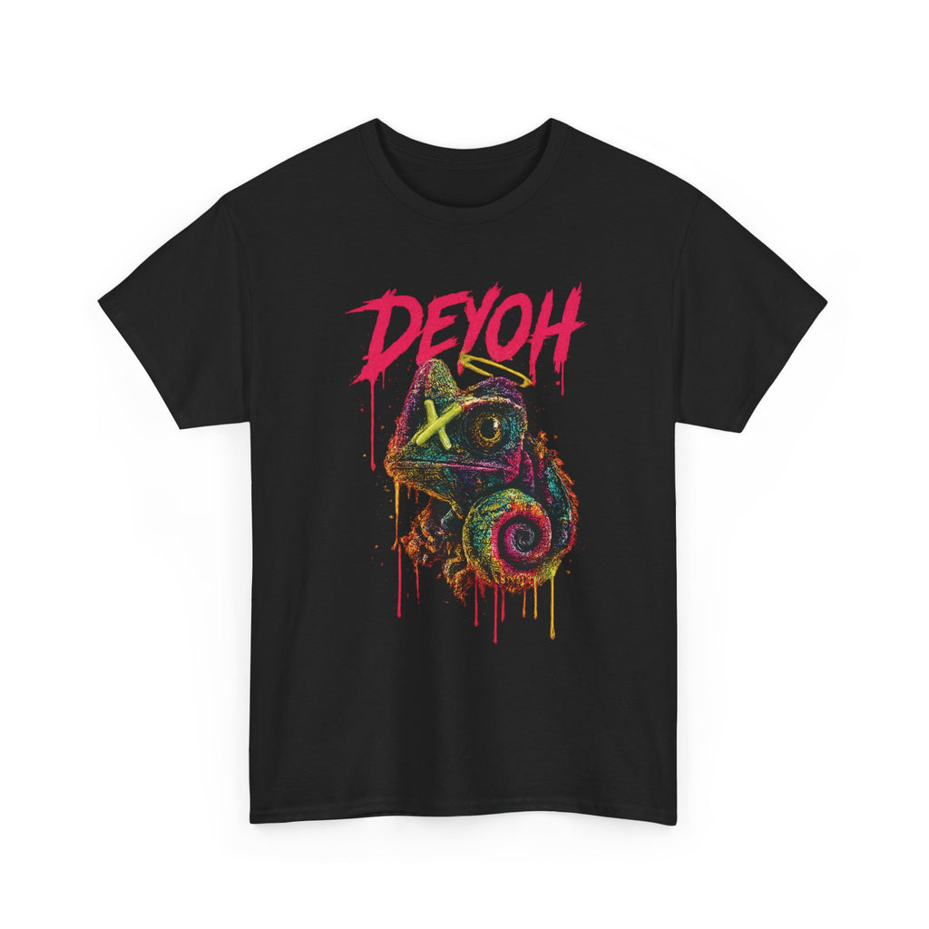 Chameleon Graffiti Tee — DEYOH Streetwear Graphic T-Shirt