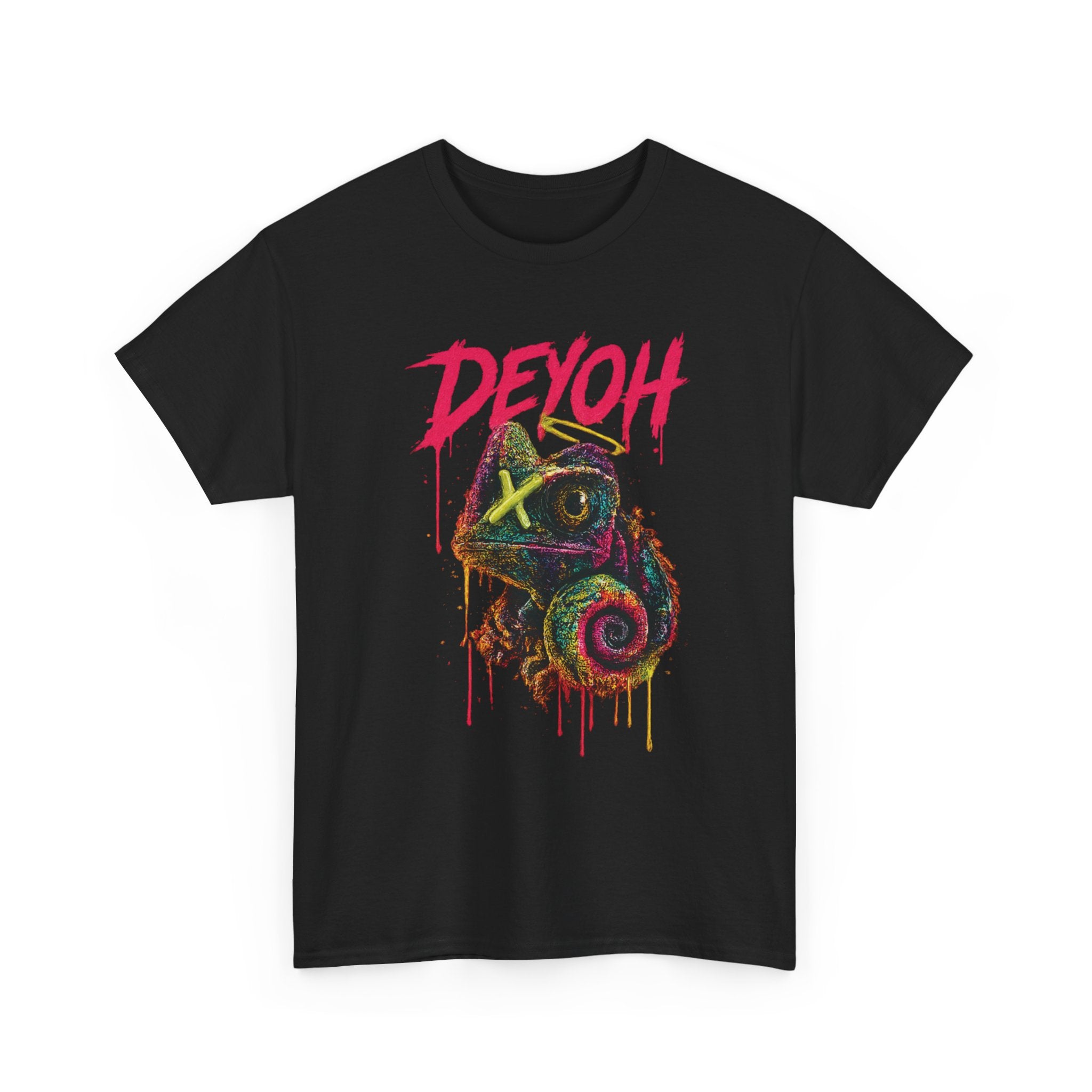 Chameleon Graffiti Tee — DEYOH Streetwear Graphic T-Shirt