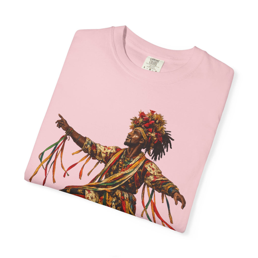 Dancer Graphic T-Shirt — "Deyoh Heritage" Garinagu Cultural Tee
