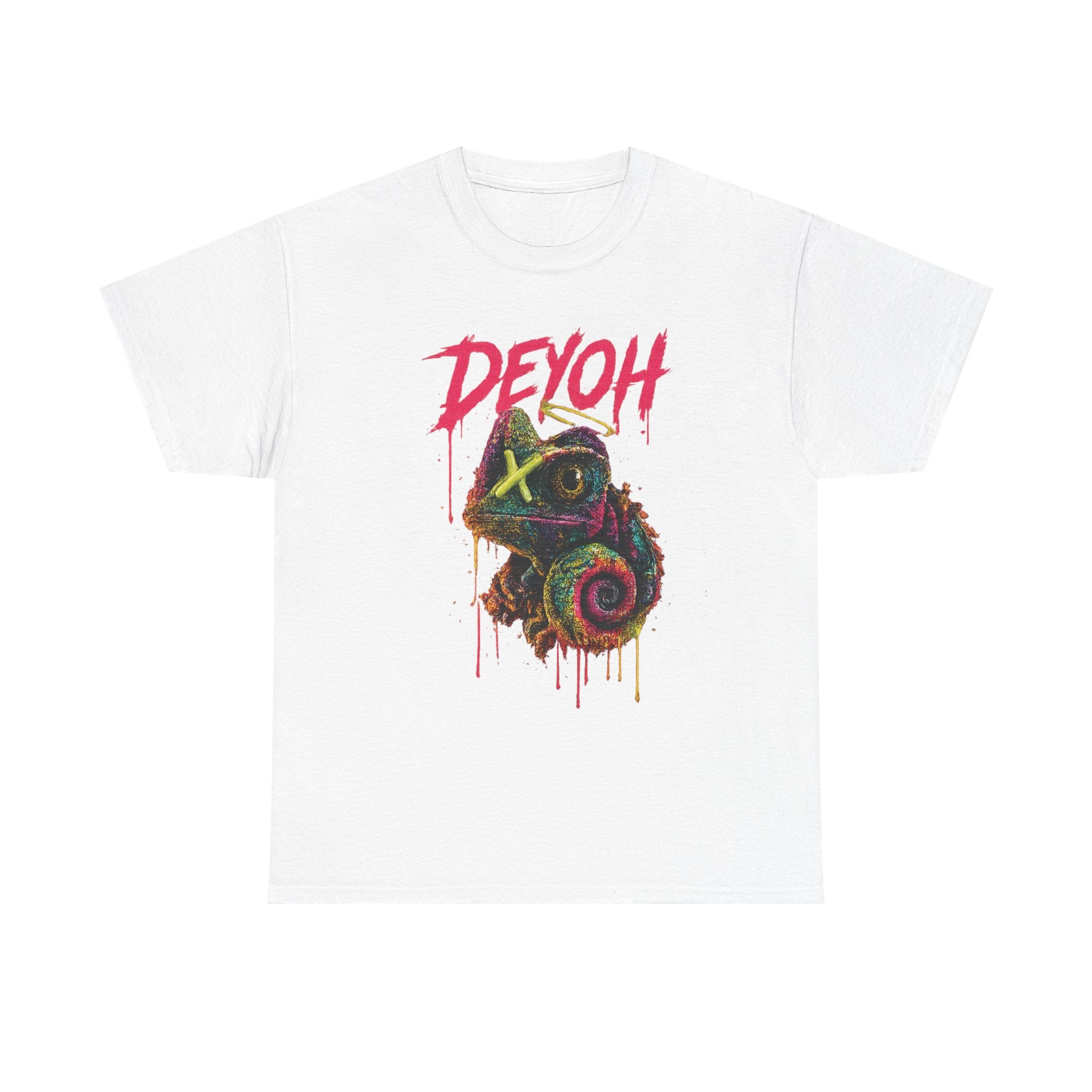 Chameleon Graffiti Tee — DEYOH Streetwear Graphic T-Shirt